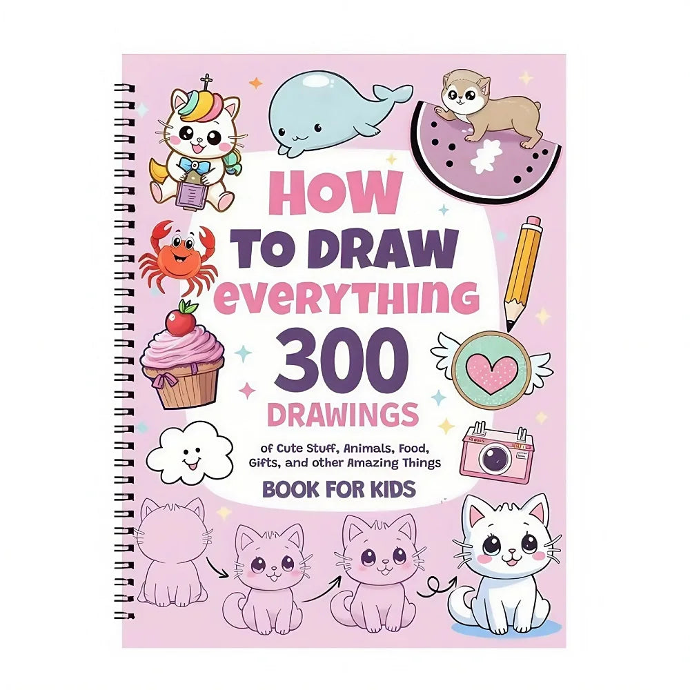 DrawJoy™ Kids Book – 300 Fun & Easy Sketches