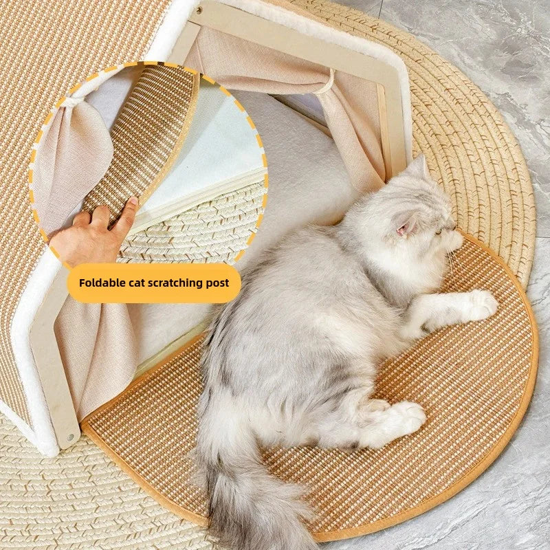 CozyClaw Foldable Sisal Cat House