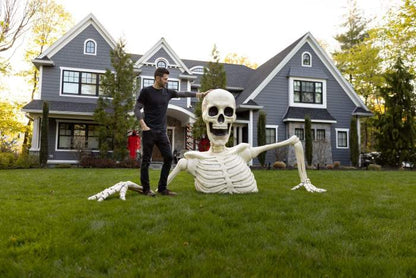 Towering Skeleton with LED Eyes & Haunting Sounds👻