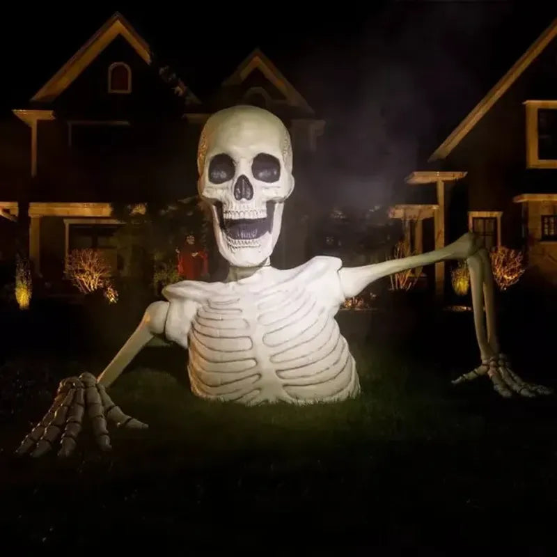 Towering Skeleton with LED Eyes & Haunting Sounds👻