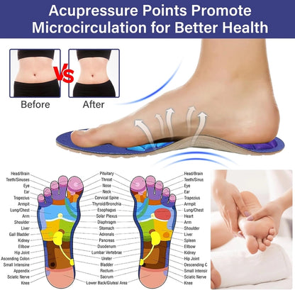 Advanced Magnetic Insoles - Reduce Pain by Stimulating Acupressure Points