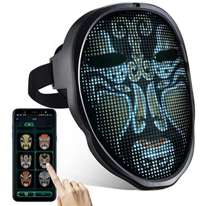 Bluetooth APP Controlled LED Face Masks