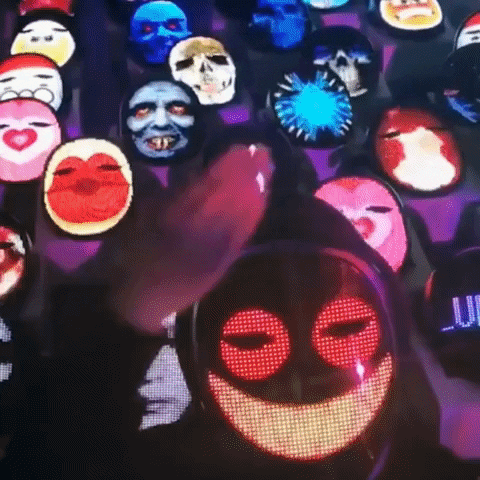 Bluetooth APP Controlled LED Face Masks