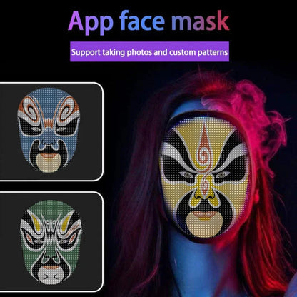 Bluetooth APP Controlled LED Face Masks