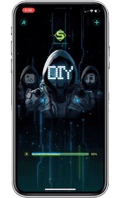 Bluetooth APP Controlled LED Face Masks