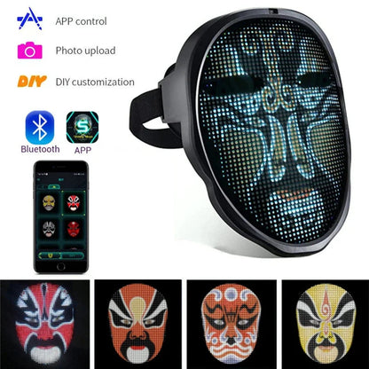 Bluetooth APP Controlled LED Face Masks