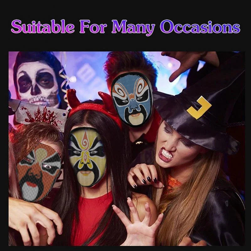 Bluetooth APP Controlled LED Face Masks