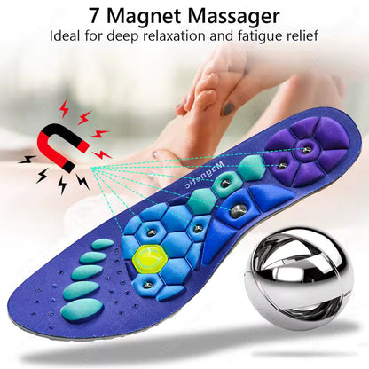 Advanced Magnetic Insoles - Reduce Pain by Stimulating Acupressure Points