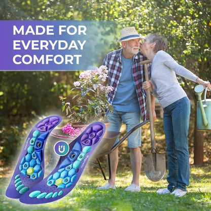 Advanced Magnetic Insoles - Reduce Pain by Stimulating Acupressure Points